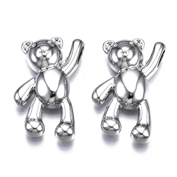 PandaHall Alloy Pendants, Cadmium Free & Nickel Free & Lead Free, Bear, Platinum, 26x17x5.5mm, Hole: 2x4mm Alloy Bear
PandaHall Alloy Pendants, Cadmium Free & Nickel Free & Lead Free, Bear, Platinum, 26x17x5.5mm, Hole: 2x4mm Alloy Bear