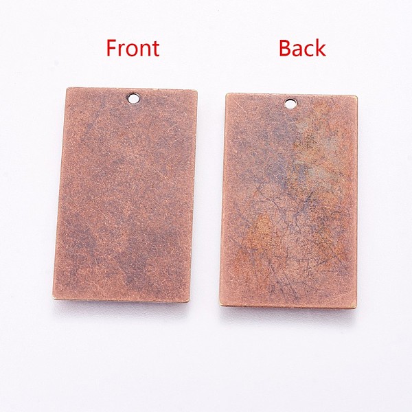 PandaHall Metal Tags, Brass Stamping Blank Tag Pendants, Rectangle, Red Copper, 32x18x0.5mm, Hole: 1mm Brass Rectangle
PandaHall Metal Tags, Brass Stamping Blank Tag Pendants, Rectangle, Red Copper, 32x18x0.5mm, Hole: 1mm Brass Rectangle