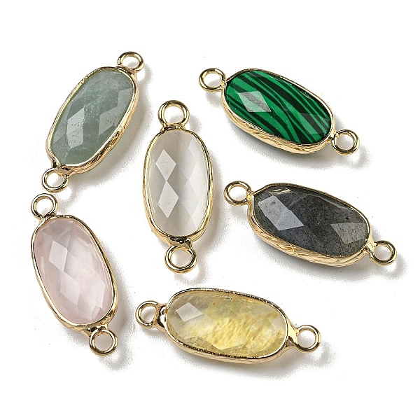 PandaHall Natural & Synthetic Mixed Gemstone Connector Charms, Faceted Oval Charms with Light Gold Plated Brass Edge, 23~24x9~9.5x5~5.5mm...
PandaHall Natural & Synthetic Mixed Gemstone Connector Charms, Faceted Oval Charms with Light Gold Plated Brass Edge, 23~24x9~9.5x5~5.5mm...