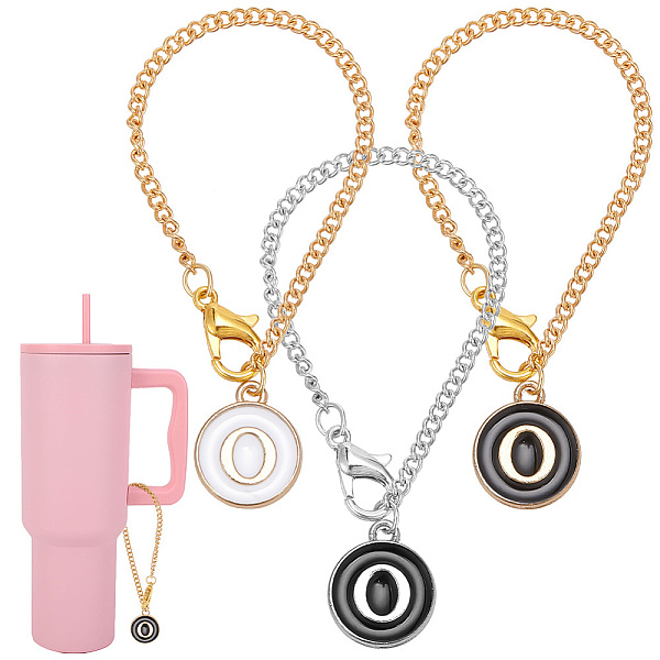 PandaHall Flat Round with Letter Alloy Enamel Wine Glass Charms, with Iron Twisted Chains and Zinc Alloy Lobster Claw Clasps, Letter O..., Multicolor
PandaHall Flat Round with Letter Alloy Enamel Wine Glass Charms, with Iron Twisted Chains and Zinc Alloy Lobster Claw Clasps, Letter O..., Multicolor