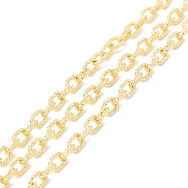 PandaHall 3.28 Feet Rack Plating Brass Textured Cable Chains, Long-Lasting Plated, Cadmium Free & Nickel Free & Lead Free, Soldered, Oval...
PandaHall 3.28 Feet Rack Plating Brass Textured Cable Chains, Long-Lasting Plated, Cadmium Free & Nickel Free & Lead Free, Soldered, Oval...