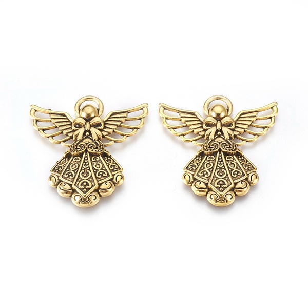 PandaHall Alloy Pendants, Cadmium Free and Lead Free, Angel, Antique Golden, 43x37x4mm, Hole: 5mm Alloy Angel & Fairy
PandaHall Alloy Pendants, Cadmium Free and Lead Free, Angel, Antique Golden, 43x37x4mm, Hole: 5mm Alloy Angel & Fairy