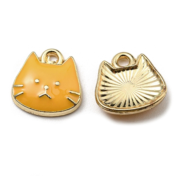 PandaHall Golden Plated Alloy Charms, with Enamel, Cadmium Free & Nickel Free & Lead Free, Cat Shape Charms, Goldenrod, 11x11x3mm, Hole..., Gold
PandaHall Golden Plated Alloy Charms, with Enamel, Cadmium Free & Nickel Free & Lead Free, Cat Shape Charms, Goldenrod, 11x11x3mm, Hole..., Gold