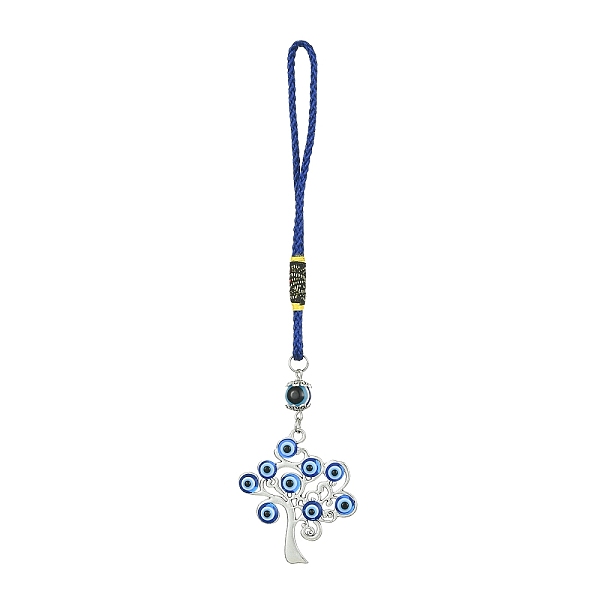 PandaHall Alloy with Resin Evil Eye Pendant Decoration, with Polyester Braided Rope, Tree of Life, 157mm Alloy Tree of Life
PandaHall Alloy with Resin Evil Eye Pendant Decoration, with Polyester Braided Rope, Tree of Life, 157mm Alloy Tree of Life