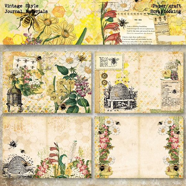 PandaHall Flower Theme Paper Scrapbook Paper, for DIY Album Scrapbook, Background Paper, Diary Decoration, Colorful, 210x145mm, 8 style...
PandaHall Flower Theme Paper Scrapbook Paper, for DIY Album Scrapbook, Background Paper, Diary Decoration, Colorful, 210x145mm, 8 style...
