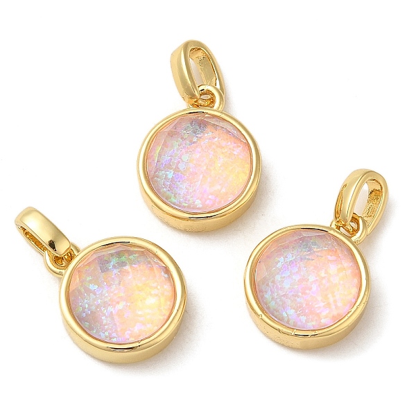 PandaHall Rack Plating Brass with Synthetic Opal Pendants, Flat Round, Pink, 14.5x11.5x6.5mm, Hole: 5mm Brass Round Pink
PandaHall Rack Plating Brass with Synthetic Opal Pendants, Flat Round, Pink, 14.5x11.5x6.5mm, Hole: 5mm Brass Round Pink