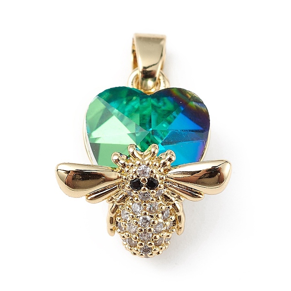 PandaHall Real 18K Gold Plated Rack Plating Brass Micro Pave Clear Cubic Zirconia Pendants, with Glass, Long-Lasting Plated, Cadmium Free &...
PandaHall Real 18K Gold Plated Rack Plating Brass Micro Pave Clear Cubic Zirconia Pendants, with Glass, Long-Lasting Plated, Cadmium Free &...