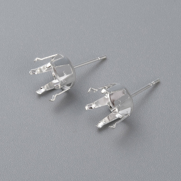 PandaHall 304 Stainless Steel Stud Earring Findings, Prong Settings, Silver, 18x10mm, Pin: 0.8mm 304 Stainless Steel Others
PandaHall 304 Stainless Steel Stud Earring Findings, Prong Settings, Silver, 18x10mm, Pin: 0.8mm 304 Stainless Steel Others