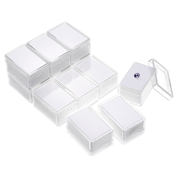PandaHall Rectangle Clear Plastic Loose Diamond Display Boxes, Small Jewelry Storage Case with Sponge, White, 5.7x3.7x2.8cm Plastic...
PandaHall Rectangle Clear Plastic Loose Diamond Display Boxes, Small Jewelry Storage Case with Sponge, White, 5.7x3.7x2.8cm Plastic...
