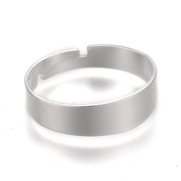 PandaHall Adjustable 201 Stainless Steel Plain Band Rings, Silver Color Plated, Inner Diameter: 17mm 201 Stainless Steel
PandaHall Adjustable 201 Stainless Steel Plain Band Rings, Silver Color Plated, Inner Diameter: 17mm 201 Stainless Steel