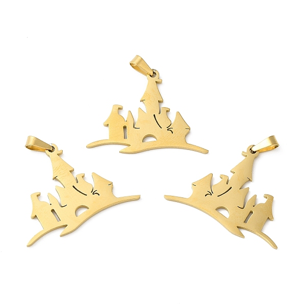 PandaHall Ion Plating(IP) 304 Stainless Steel Pendants, Castle Charm, Golden, 24.5x32.5x1.5mm, Hole: 6.5x3.5mm 304 Stainless Steel Castle
PandaHall Ion Plating(IP) 304 Stainless Steel Pendants, Castle Charm, Golden, 24.5x32.5x1.5mm, Hole: 6.5x3.5mm 304 Stainless Steel Castle