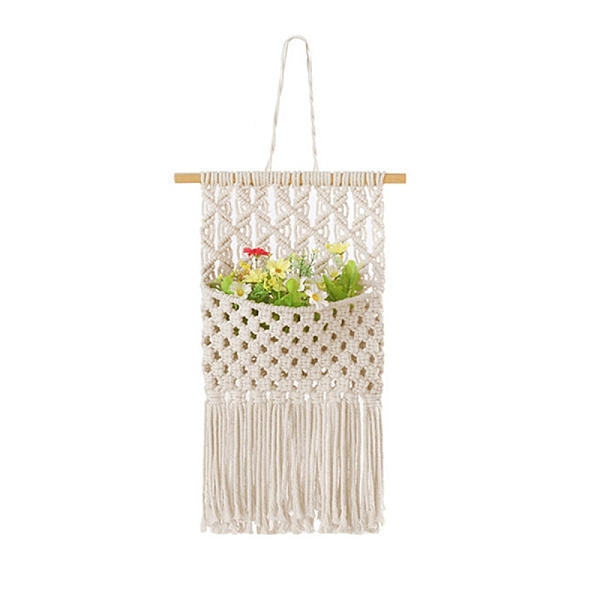 PandaHall Bohemian Macrame Woven Cotton Magazine Holder, Wall Hanging Tassel Magazine Storage for Home Bedroom Decoration, Beige, 670x260mm..., Yellow
PandaHall Bohemian Macrame Woven Cotton Magazine Holder, Wall Hanging Tassel Magazine Storage for Home Bedroom Decoration, Beige, 670x260mm..., Yellow
