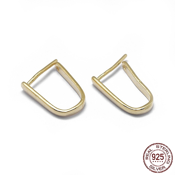 PandaHall 925 Sterling Silver Pendant Bails, with S925 Stamp, Ice Pick & Pinch Bails, Golden, 13x2mm, Pin: 0.6mm, Inseam Length: 10.5mm...
PandaHall 925 Sterling Silver Pendant Bails, with S925 Stamp, Ice Pick & Pinch Bails, Golden, 13x2mm, Pin: 0.6mm, Inseam Length: 10.5mm...