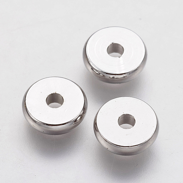 PandaHall Brass Spacer Beads, Real Platinum Plated, Donut, 8x2mm, Hole: 2mm Brass Donut
PandaHall Brass Spacer Beads, Real Platinum Plated, Donut, 8x2mm, Hole: 2mm Brass Donut