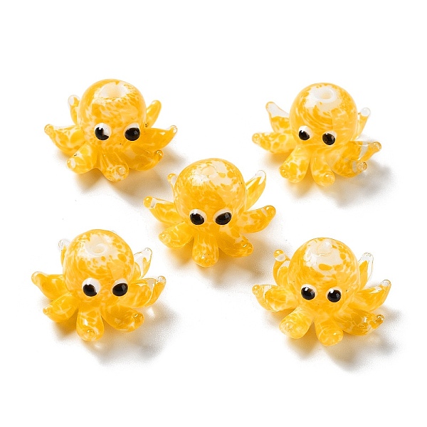PandaHall Handmade Bumpy Lampwork Beads Strands, Octopus, Orange, 15x25x4mm, Hole: 1.4mm Lampwork Octopus Orange
PandaHall Handmade Bumpy Lampwork Beads Strands, Octopus, Orange, 15x25x4mm, Hole: 1.4mm Lampwork Octopus Orange