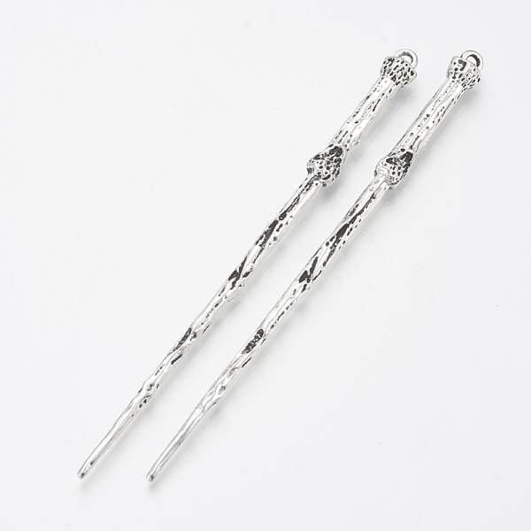 PandaHall Tibetan Style Alloy Hair Stick Findings, Cadmium Free & Lead Free, Antique Silver, 127x8.5x8mm Alloy
PandaHall Tibetan Style Alloy Hair Stick Findings, Cadmium Free & Lead Free, Antique Silver, 127x8.5x8mm Alloy