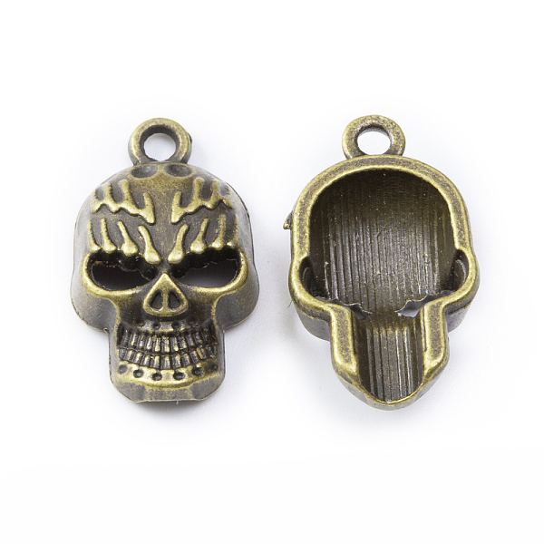 PandaHall Tibetan Style Alloy Pendants, Skull, Antique Bronze, 22x13x7mm Alloy Skull
PandaHall Tibetan Style Alloy Pendants, Skull, Antique Bronze, 22x13x7mm Alloy Skull