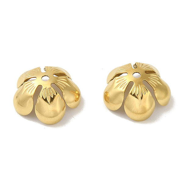 PandaHall 304 Stainless Steel Bead Caps, 5-Petal Flower, Golden, 11.5x3mm, Hole: 1.5mm 304 Stainless Steel
PandaHall 304 Stainless Steel Bead Caps, 5-Petal Flower, Golden, 11.5x3mm, Hole: 1.5mm 304 Stainless Steel