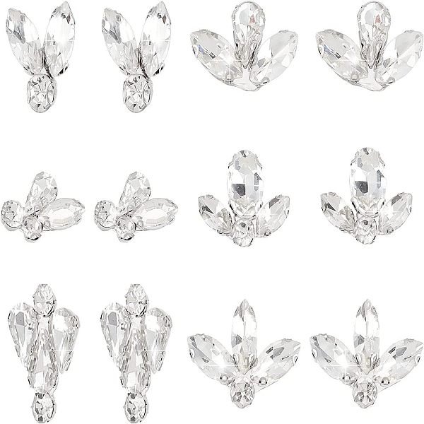 PandaHall FINGERINSPIRE 12PCS Leaf Glass Rhinestones Applique 6 Style Hot Fix Applique Shiny Crystal Applique, Scattered Leaves Mixed Shapes..., Clear
PandaHall FINGERINSPIRE 12PCS Leaf Glass Rhinestones Applique 6 Style Hot Fix Applique Shiny Crystal Applique, Scattered Leaves Mixed Shapes..., Clear