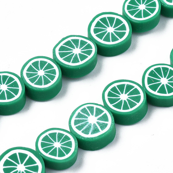 PandaHall Handmade Polymer Clay Bead Strands, Lemon Slice, Sea Green, 8~10x3.5~4.5mm, Hole: 1.6mm, about 38~40pcs/strand, 13.98 inch~15.55...
PandaHall Handmade Polymer Clay Bead Strands, Lemon Slice, Sea Green, 8~10x3.5~4.5mm, Hole: 1.6mm, about 38~40pcs/strand, 13.98 inch~15.55...