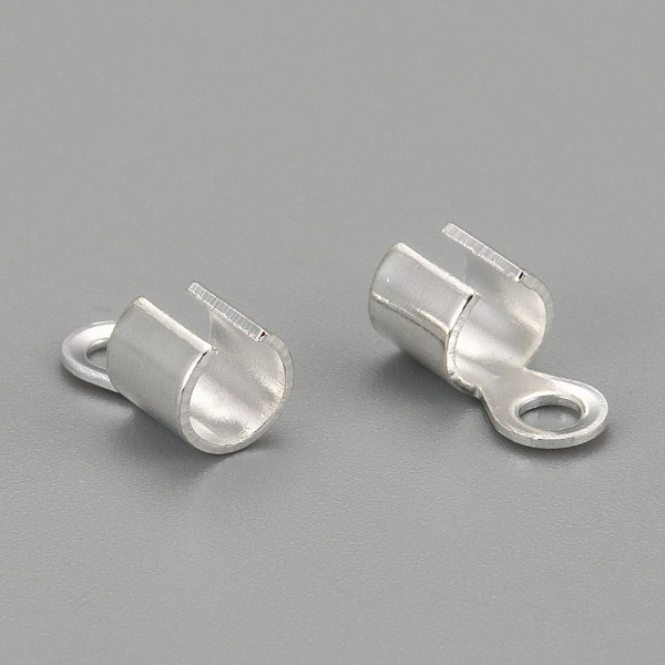 PandaHall Silver Color Plated Brass Folding Crimp Ends, Fold Over Crimp Cord Ends, 10x5x3mm, hole: 2mm, Inner Diameter: 3mm Brass
PandaHall Silver Color Plated Brass Folding Crimp Ends, Fold Over Crimp Cord Ends, 10x5x3mm, hole: 2mm, Inner Diameter: 3mm Brass