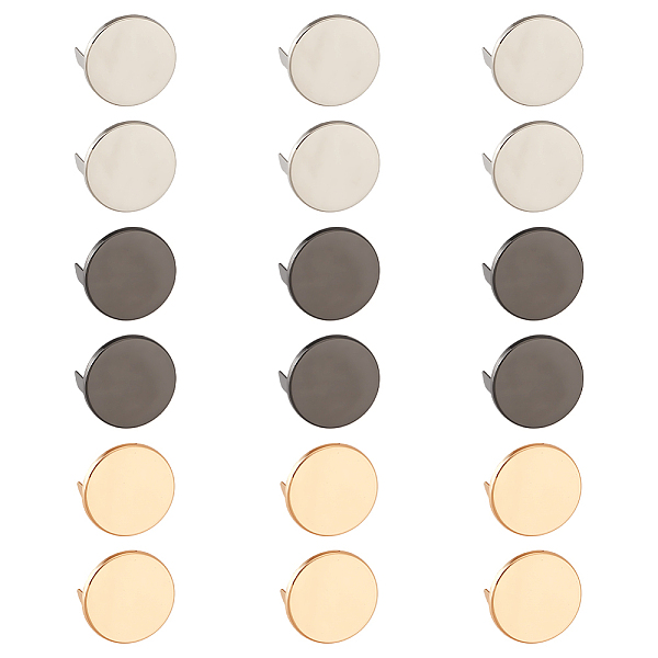 PandaHall WADORN 18 Sets 3 Colors Zinc Alloy Bag Decorative Clasps, Stamping Blank Tags, with Iron Gasket, Flat Round, Mixed Color...
PandaHall WADORN 18 Sets 3 Colors Zinc Alloy Bag Decorative Clasps, Stamping Blank Tags, with Iron Gasket, Flat Round, Mixed Color...
