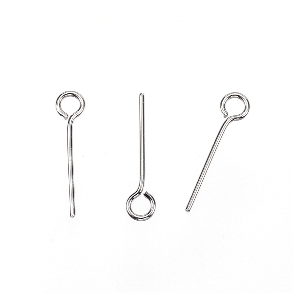 PandaHall 304 Stainless Steel Eye Pin, Stainless Steel Color, 15mm, Hole: 2mm, Pin: 0.7mm 304 Stainless Steel
PandaHall 304 Stainless Steel Eye Pin, Stainless Steel Color, 15mm, Hole: 2mm, Pin: 0.7mm 304 Stainless Steel