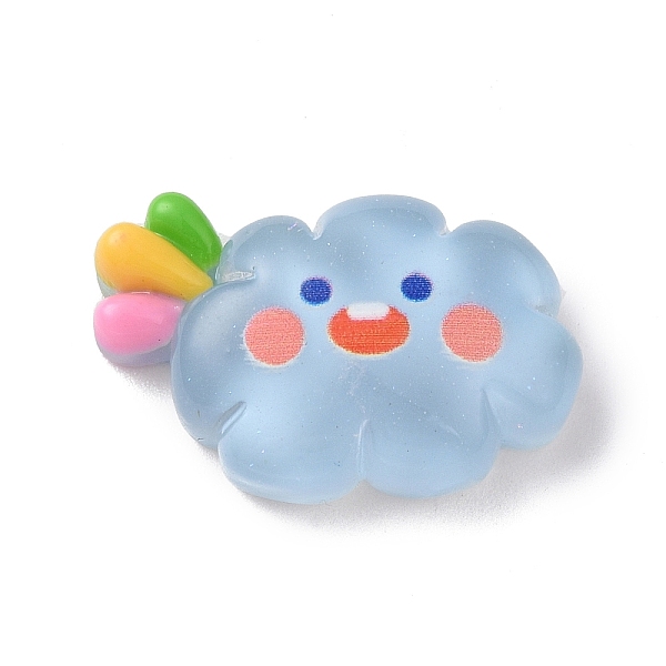 PandaHall Translucent Cloud Resin Cabochons, Glitter Cartoon Cloud Cabochons for Jewelry Making, Rainbow, 17x25x7mm Resin Rainbow
PandaHall Translucent Cloud Resin Cabochons, Glitter Cartoon Cloud Cabochons for Jewelry Making, Rainbow, 17x25x7mm Resin Rainbow