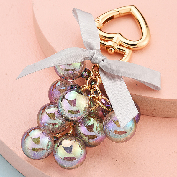 PandaHall Acrylic Grape Shape Pendant Decorations, with Alloy Swivel Clasps and Polyester Bowknot, Gray, 12cm Acrylic Fruit Gray
PandaHall Acrylic Grape Shape Pendant Decorations, with Alloy Swivel Clasps and Polyester Bowknot, Gray, 12cm Acrylic Fruit Gray
