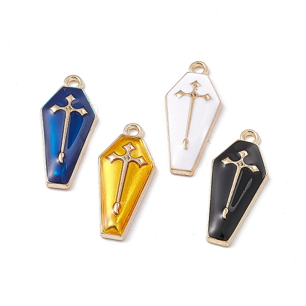 PandaHall Alloy Enamel Pendants, Coffin with Cross Charm, Golden, Mixed Color, 26x11.5x3mm, Hole: 1.8mm Alloy+Enamel Others Multicolor
PandaHall Alloy Enamel Pendants, Coffin with Cross Charm, Golden, Mixed Color, 26x11.5x3mm, Hole: 1.8mm Alloy+Enamel Others Multicolor