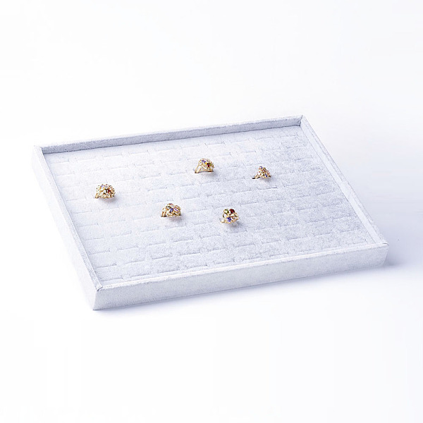 PandaHall Rings Displays, with Velvet and Wood, Rectangle, Light Grey, 35.2x24.2x3cm Velvet Gray
PandaHall Rings Displays, with Velvet and Wood, Rectangle, Light Grey, 35.2x24.2x3cm Velvet Gray