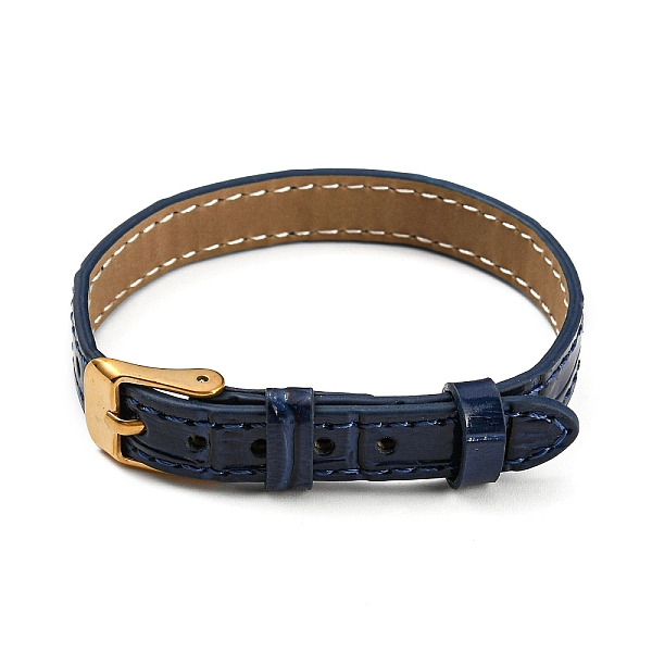 PandaHall Leather Textured Watch Bands, with Ion Plating(IP) Golden 304 Stainless Steel Buckles, Adjustable Bracelet Watch Bands, Midnight...
PandaHall Leather Textured Watch Bands, with Ion Plating(IP) Golden 304 Stainless Steel Buckles, Adjustable Bracelet Watch Bands, Midnight...