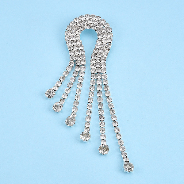 PandaHall Crystal Rhinestone Teardrop Lapel Pin, Creative Brass Badge for Backpack Clothes, Silver, 94.5x26.5x7mm, Pin: 0.6mm Brass Clear
PandaHall Crystal Rhinestone Teardrop Lapel Pin, Creative Brass Badge for Backpack Clothes, Silver, 94.5x26.5x7mm, Pin: 0.6mm Brass Clear