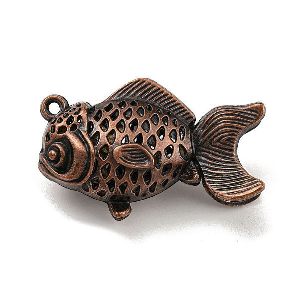 PandaHall Tibetan Style Alloy Pendants, Fish , Cadmium Free & Lead Free, Red Copper, 44.5x38.5x16mm, Hole: 2mm Alloy Fish
PandaHall Tibetan Style Alloy Pendants, Fish , Cadmium Free & Lead Free, Red Copper, 44.5x38.5x16mm, Hole: 2mm Alloy Fish