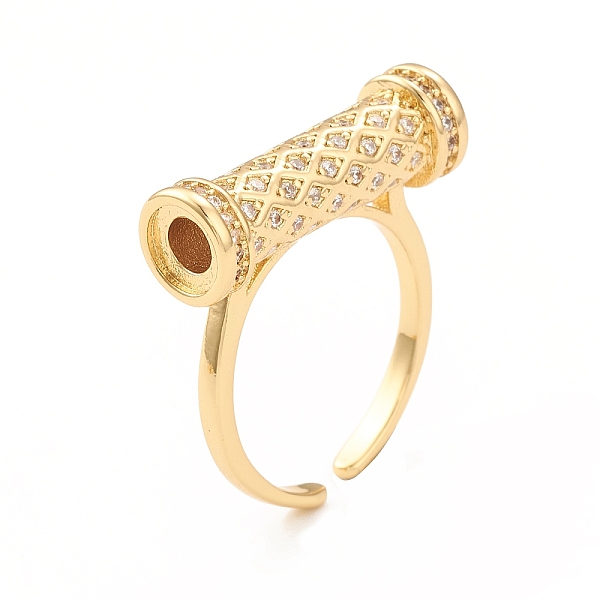 PandaHall Clear Cubic Zirconia Column Open Cuff Ring, Rack Plating Brass Jewelry for Women, Lead Free & Cadmium Free, Real 18K Gold Plated...
PandaHall Clear Cubic Zirconia Column Open Cuff Ring, Rack Plating Brass Jewelry for Women, Lead Free & Cadmium Free, Real 18K Gold Plated...