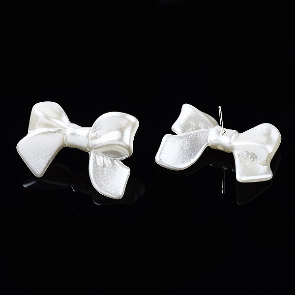 PandaHall Spray Painted CCB Plastic Bowknot Stud Earring Findings, White, 24x33mm, Hole: 1.2mm, Pin: 0.7mm Plastic Bowknot White
PandaHall Spray Painted CCB Plastic Bowknot Stud Earring Findings, White, 24x33mm, Hole: 1.2mm, Pin: 0.7mm Plastic Bowknot White