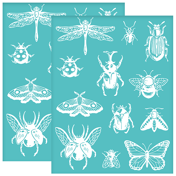 PandaHall Self-Adhesive Silk Screen Printing Stencil, for Painting on Wood, DIY Decoration T-Shirt Fabric, Turquoise, Insects, 280x220mm...
PandaHall Self-Adhesive Silk Screen Printing Stencil, for Painting on Wood, DIY Decoration T-Shirt Fabric, Turquoise, Insects, 280x220mm...