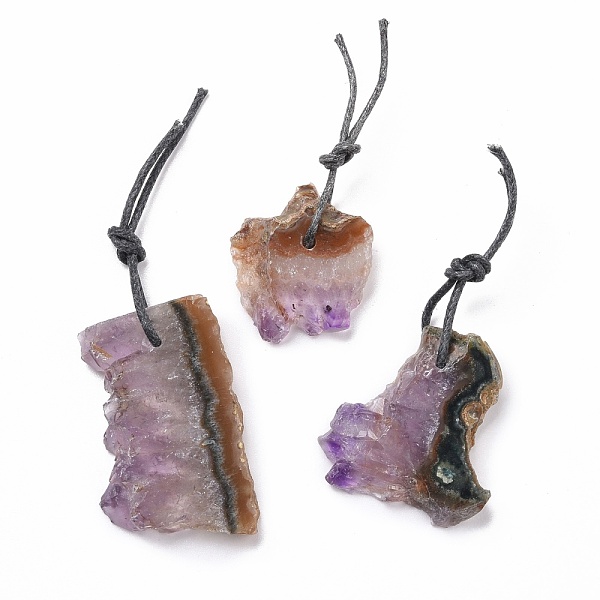 PandaHall Rough Raw Natural Amethyst Slice Pendants, Nuggets, 28~44x26~31x5.5~6mm, Hole: 2mm Amethyst Nuggets
PandaHall Rough Raw Natural Amethyst Slice Pendants, Nuggets, 28~44x26~31x5.5~6mm, Hole: 2mm Amethyst Nuggets