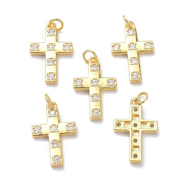 PandaHall Brass Micro Pave Clear Cubic Zirconia Pendants, with Jump Ring, Long-Lasting Plated, Cross, Real 18K Gold Plated, 22x14x2mm, Jump...
PandaHall Brass Micro Pave Clear Cubic Zirconia Pendants, with Jump Ring, Long-Lasting Plated, Cross, Real 18K Gold Plated, 22x14x2mm, Jump...