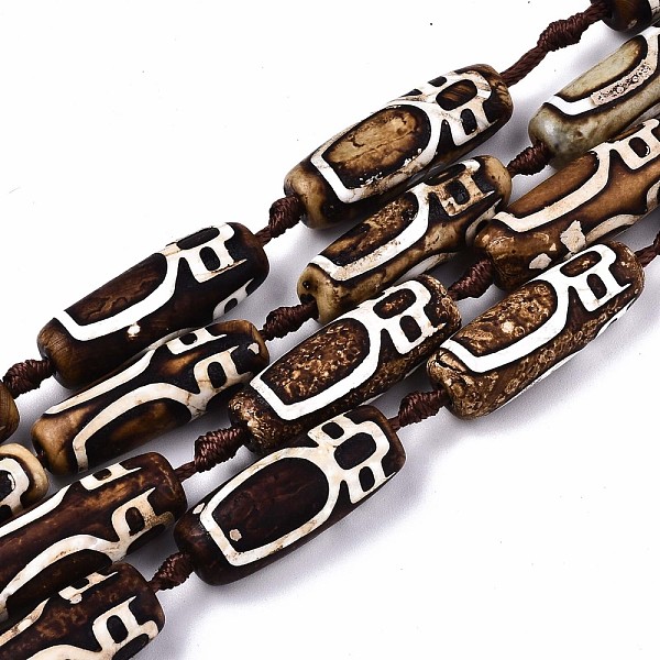 PandaHall Tibetan Style dZi Beads, Natural Agate Beads Strands, Dyed & Heated, Oval, Nectar Bottle Pattern, 28~31x9~11mm, Hole: 2.5mm...
PandaHall Tibetan Style dZi Beads, Natural Agate Beads Strands, Dyed & Heated, Oval, Nectar Bottle Pattern, 28~31x9~11mm, Hole: 2.5mm...