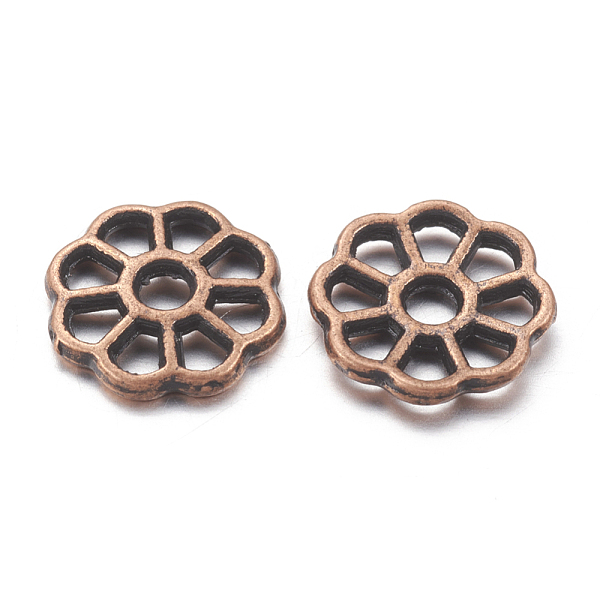 PandaHall Tibetan Style Spacer Beads, Lead Free & Nickel Free & Cadmium Free, Flower, Red Copper Color, 9mm in diameter, 1.5mm thick, hole...
PandaHall Tibetan Style Spacer Beads, Lead Free & Nickel Free & Cadmium Free, Flower, Red Copper Color, 9mm in diameter, 1.5mm thick, hole...