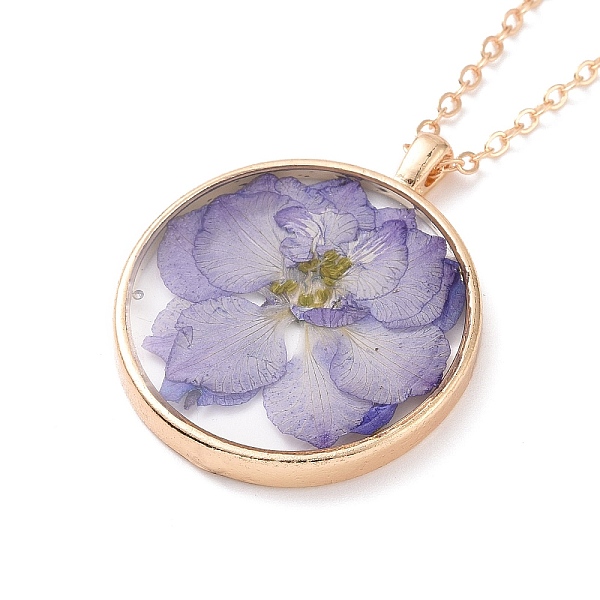 PandaHall Dry Pressed Real Flower Resin Pendant Necklace, Light Gold Alloy Choker Necklace for Women, Lilac, 19.69 inch~20.47 inch(50~52cm)..., Purple
PandaHall Dry Pressed Real Flower Resin Pendant Necklace, Light Gold Alloy Choker Necklace for Women, Lilac, 19.69 inch~20.47 inch(50~52cm)..., Purple