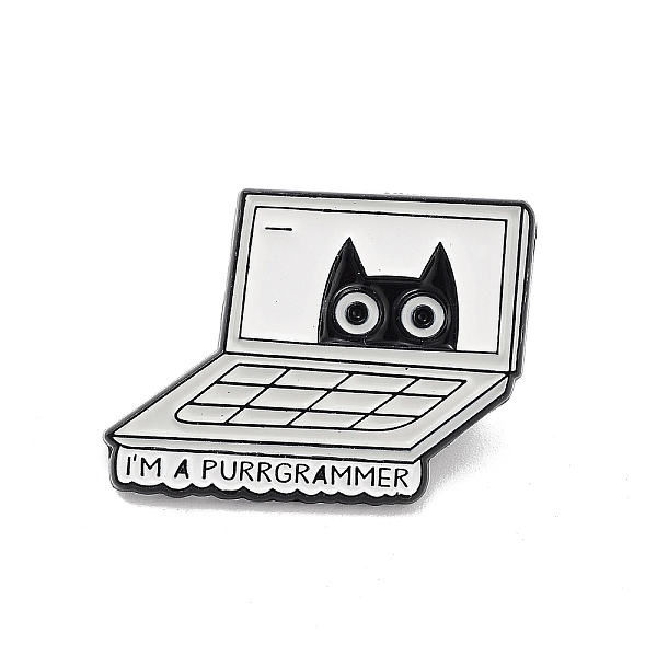 PandaHall Enamel Pins, Alloy Brooches for Backpack Clothes, Cat with Laptop , Black, 22x29x1.5mm Alloy+Enamel Cat Shape Black
PandaHall Enamel Pins, Alloy Brooches for Backpack Clothes, Cat with Laptop , Black, 22x29x1.5mm Alloy+Enamel Cat Shape Black
