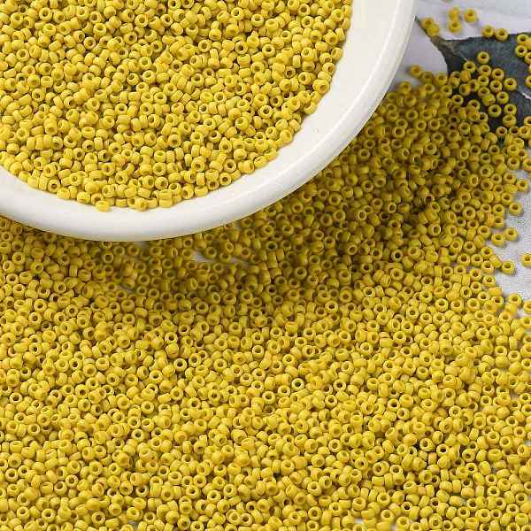 PandaHall MIYUKI Round Rocailles Beads, Japanese Seed Beads, 15/0, (RR2311) Matte Opaque Canary, 1.5mm, Hole: 0.7mm, about 5555pcs/bottle..., Gold
PandaHall MIYUKI Round Rocailles Beads, Japanese Seed Beads, 15/0, (RR2311) Matte Opaque Canary, 1.5mm, Hole: 0.7mm, about 5555pcs/bottle..., Gold