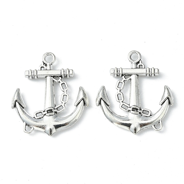 PandaHall Tibetan Style Alloy Pendants, Cadmium Free & Lead Free, Anchor, Antique Silver, 32x27x4mm, Hole: 2.5mm Alloy Anchor & Helm Silver
PandaHall Tibetan Style Alloy Pendants, Cadmium Free & Lead Free, Anchor, Antique Silver, 32x27x4mm, Hole: 2.5mm Alloy Anchor & Helm Silver