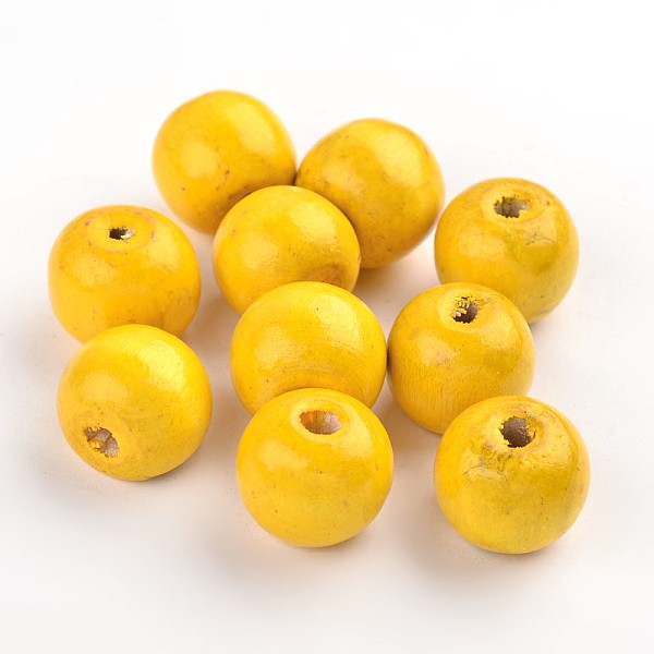 PandaHall Natural Maple Wood Beads, Dyed, Round, Yellow, 19~20x17.5~18mm, Hole: 4.5mm Maple Wood Round Yellow
PandaHall Natural Maple Wood Beads, Dyed, Round, Yellow, 19~20x17.5~18mm, Hole: 4.5mm Maple Wood Round Yellow