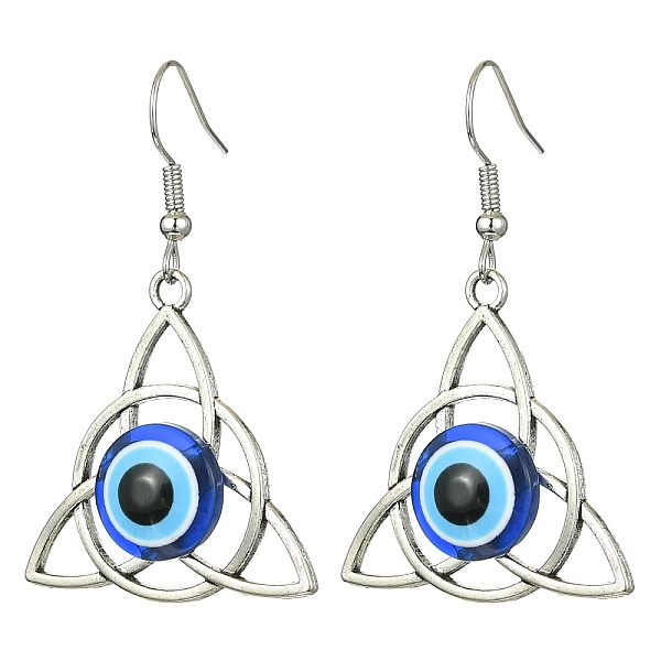 PandaHall Alloy Resin Dangle Earrings for Women, Trinity Knot with Evil Eye, Antique Silver, 47.5x28.5mm Alloy Evil Eye
PandaHall Alloy Resin Dangle Earrings for Women, Trinity Knot with Evil Eye, Antique Silver, 47.5x28.5mm Alloy Evil Eye