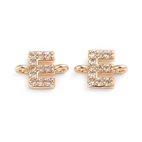 PandaHall Brass Micro Pave Cubic Zirconia Links Connectors, Long-Lasting Plated, Letter, Clear, Real 18K Gold Plated, Letter.E...
PandaHall Brass Micro Pave Cubic Zirconia Links Connectors, Long-Lasting Plated, Letter, Clear, Real 18K Gold Plated, Letter.E...