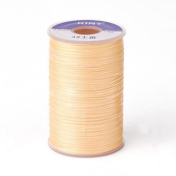PandaHall Waxed Polyester Cord, 3-Ply, Bisque, 0.45mm, about 59.05 yards(54m)/roll Waxed Polyester Cord Round Orange
PandaHall Waxed Polyester Cord, 3-Ply, Bisque, 0.45mm, about 59.05 yards(54m)/roll Waxed Polyester Cord Round Orange