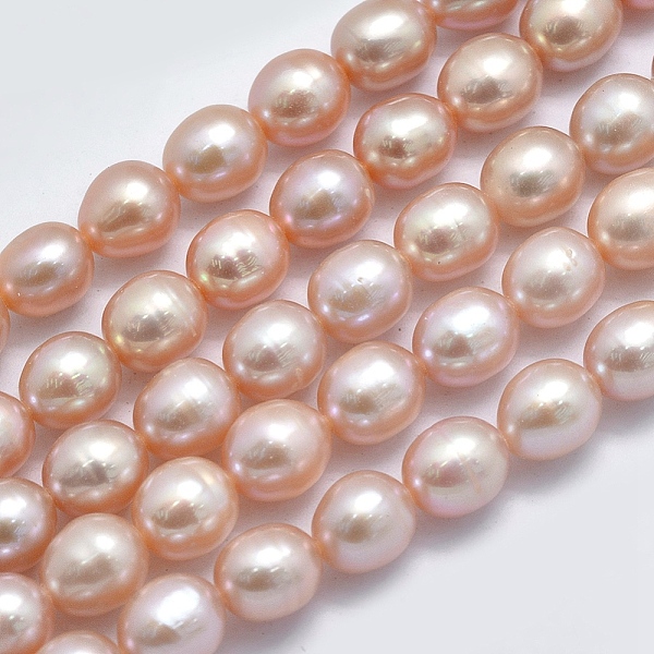 PandaHall Natural Cultured Freshwater Pearl Beads Strands, Oval, PeachPuff, 6.5~7x5.5~6mm, Hole: 0.8mm, about 44pcs/strand, 14.17 inch(36cm)..., Brown
PandaHall Natural Cultured Freshwater Pearl Beads Strands, Oval, PeachPuff, 6.5~7x5.5~6mm, Hole: 0.8mm, about 44pcs/strand, 14.17 inch(36cm)..., Brown